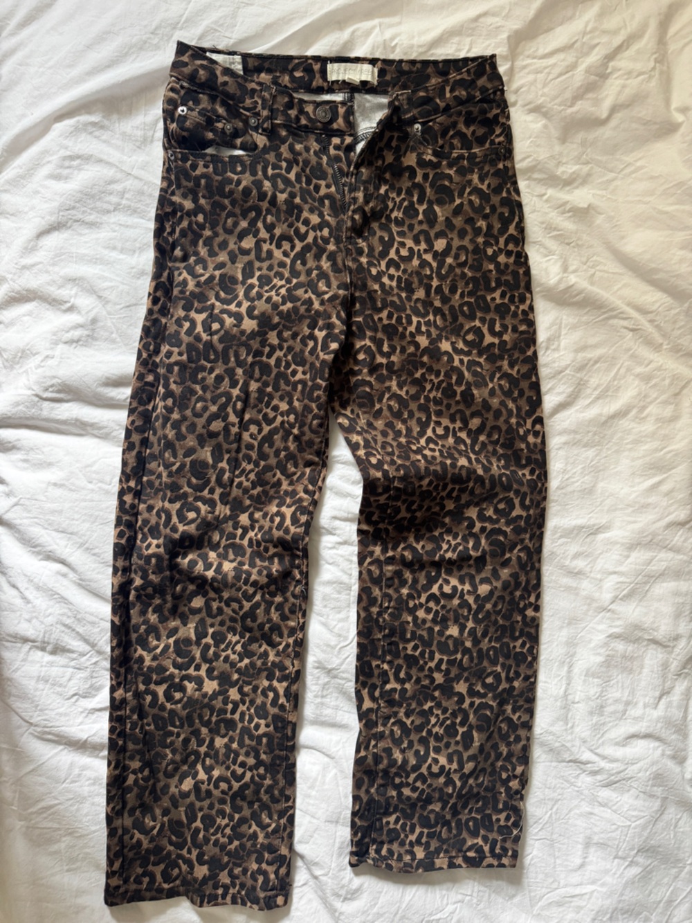 Leopard jeans